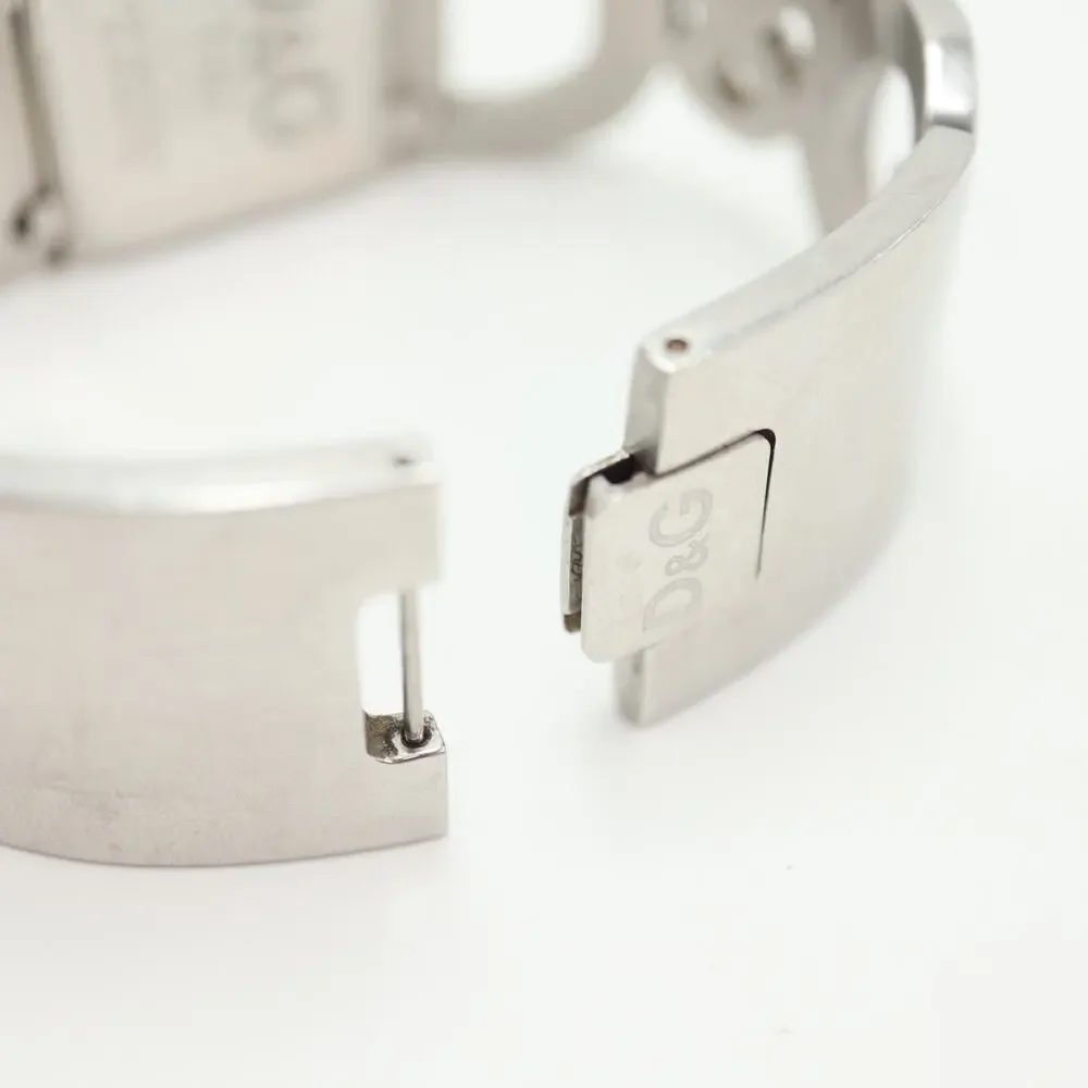 Dolce & Gabbana D&G Forever Ladies Watch 26mm Silver Tone Cuff Bracelet Working